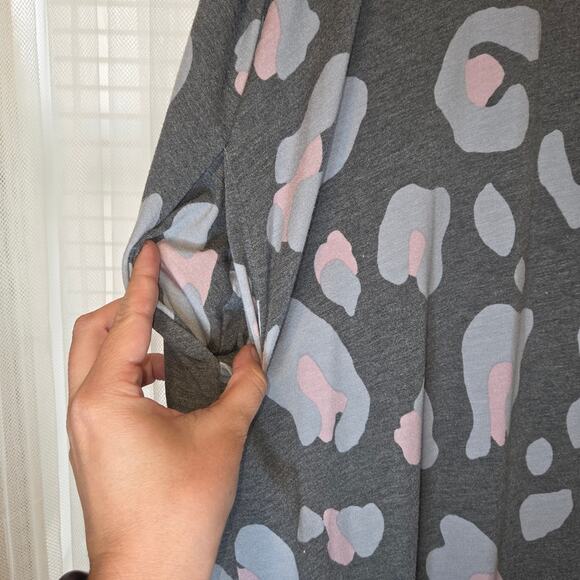 Cheetah Gray and Pink Maxi Dress - Picture 3 of 3